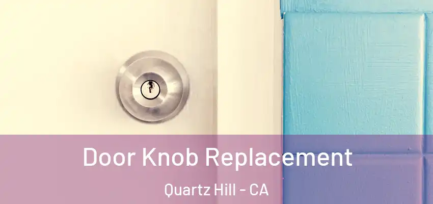  Door Knob Replacement Quartz Hill - CA