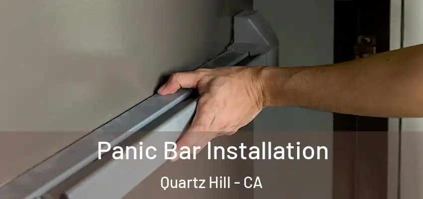  Panic Bar Installation Quartz Hill - CA